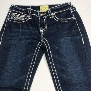 LA IDOL STRAIGHT LEG JEANS  28x28 CRYSTALS⭐️